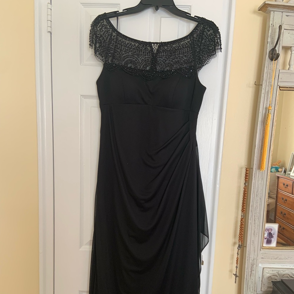 Black evening gown